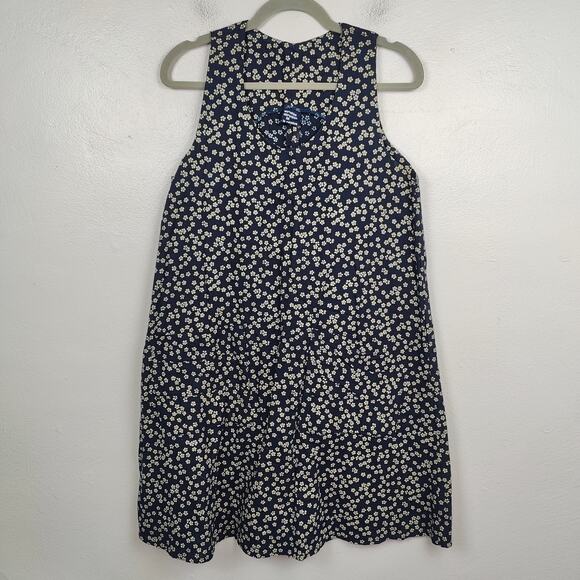 Matrushka Dress Womens Medium Black Micro Floral Pockets‎ Kitsch Hipster Preppy - Picture 1 of 6